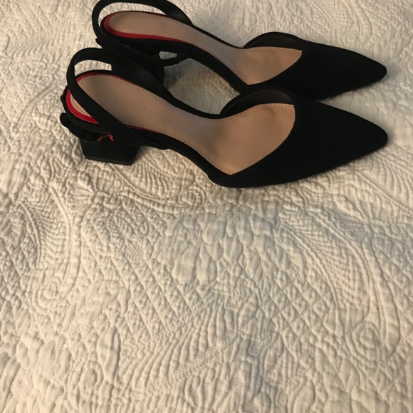 Zara heels, size 36, black with red accents and block 1 in 3/4 heel - Picture 6 of 6
